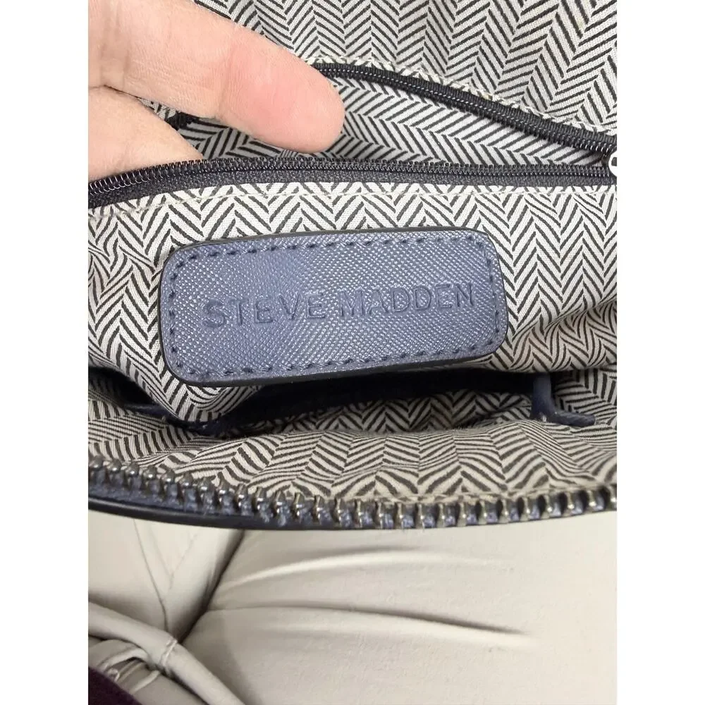 Steve Madden Cindy Navy Dome Crossbody Bag